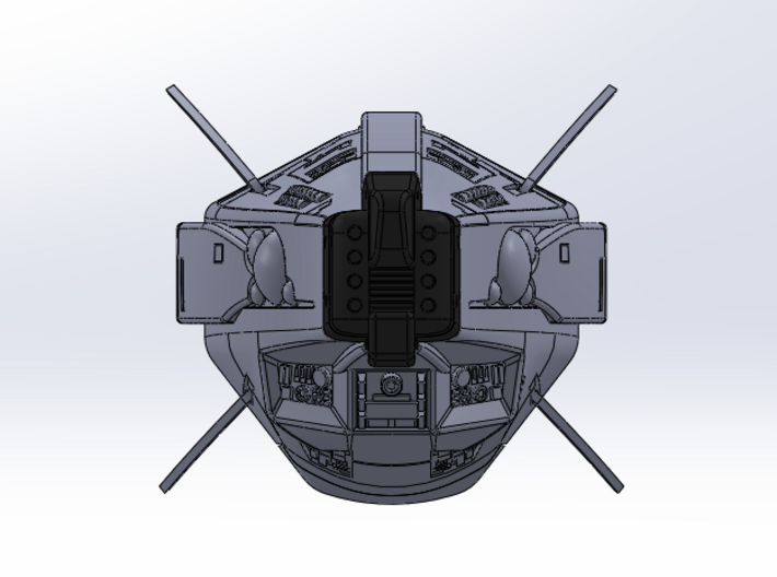 LOGH Empire Skirnir 1:3000 (Part 2/2) 3d printed 