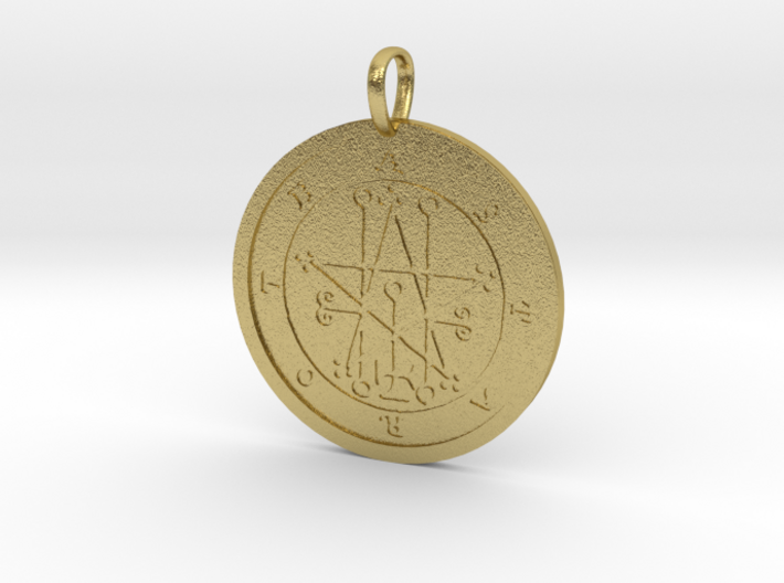 Astaroth Medallion 3d printed