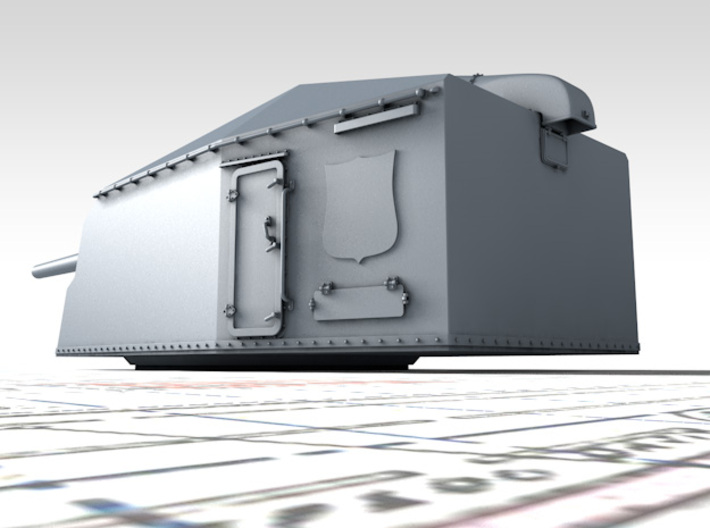 1/50 DKM 15cm/48 (5.9") Tbts KC/36T Gun x1 3d printed 3D render showing product detail
