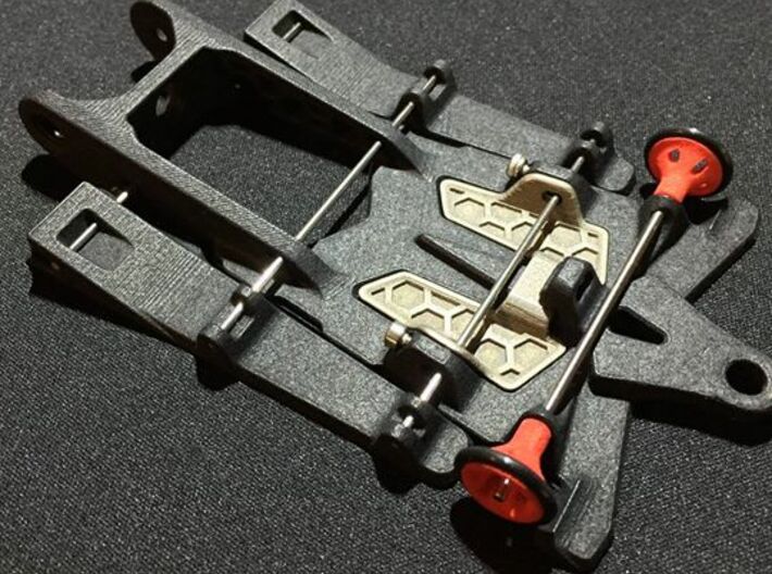 748sr spec racer - 1/32  slot car chassis 3d printed * Hardware and optional tuning weight not included