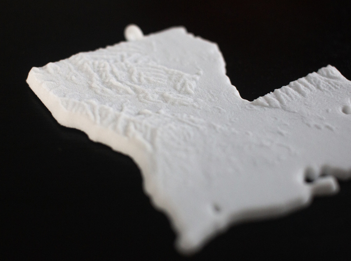 Louisiana Christmas Ornament 3d printed 