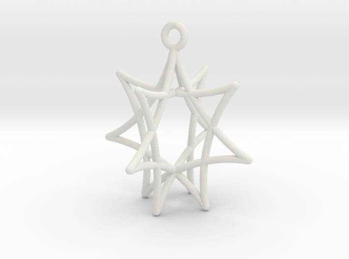 Star Ornament, 7 Points 3d printed