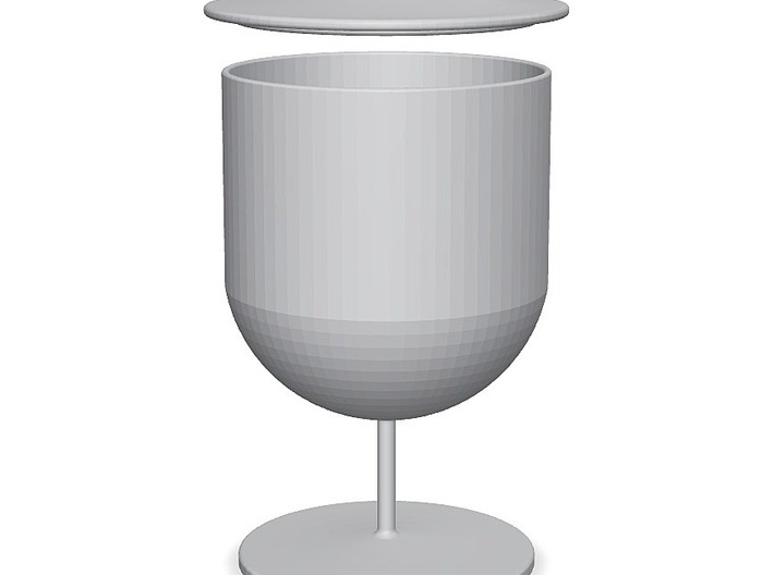Noble wine glass 3d printed