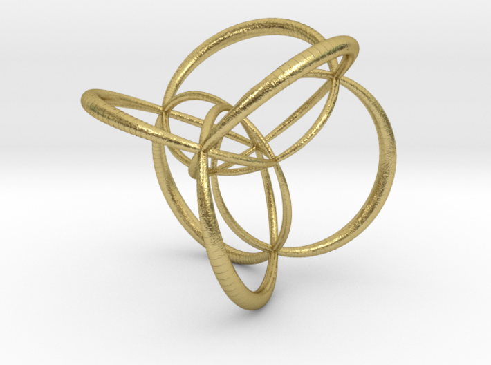 16-cell, stereographic projection 2, thick edges 3d printed