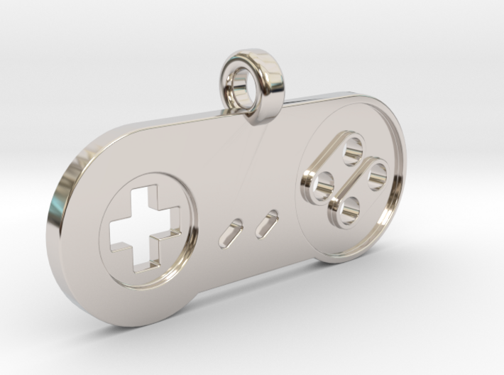 SNES Controller Styled Pendant 3d printed