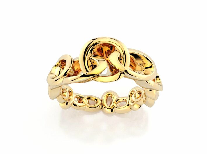 Neitiri Easy Love Ring (From $19) 3d printed Chain Ring golden