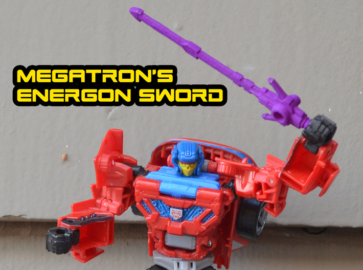 Megatron's Energon Sword (3mm, 4mm &amp; 5mm grips) 3d printed
