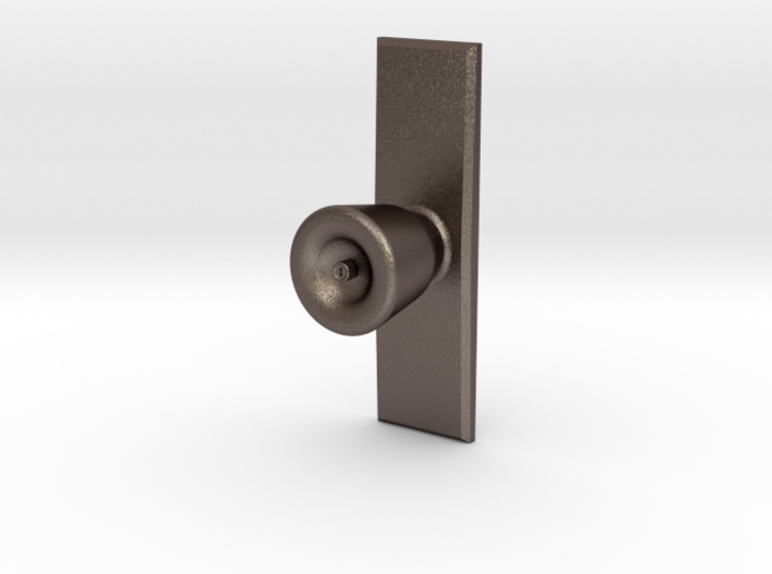 Door Knob with backing plate in 1:6 scale 3d printed