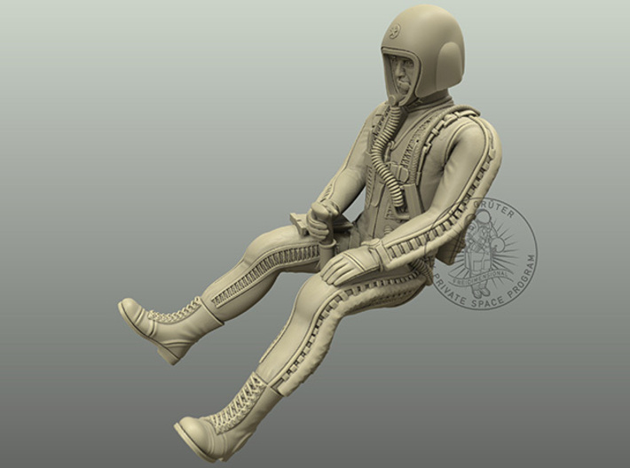 Pilot II (Partial Pressure Suit) / 1:72, 1:48 3d printed