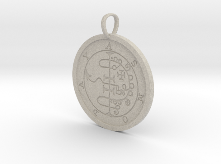 Asmoday Medallion 3d printed