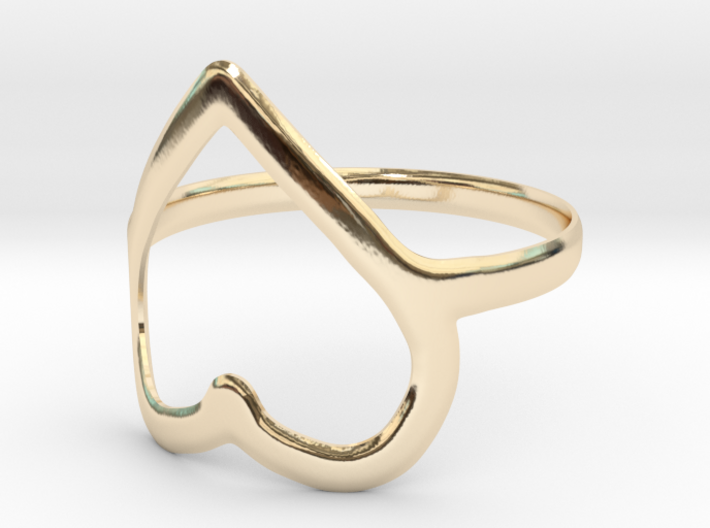 Heart Ring 7 3d printed 