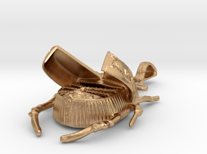 Lotus Scarab - Pendant - Vessels 3d printed 