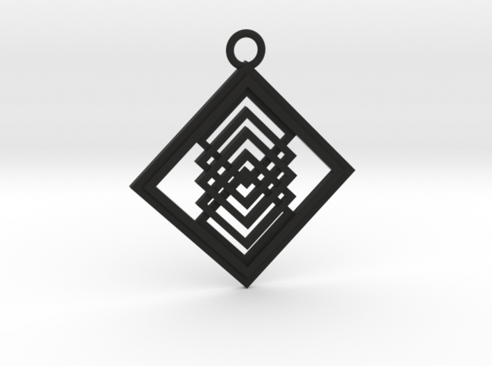 Geometrical pendant no.14 3d printed