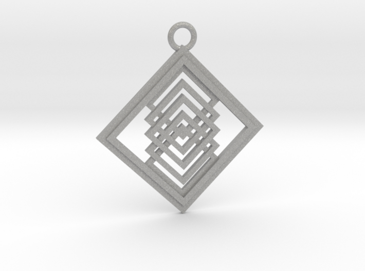Geometrical pendant no.14 3d printed