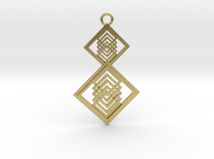 Geometrical pendant no.15 3d printed
