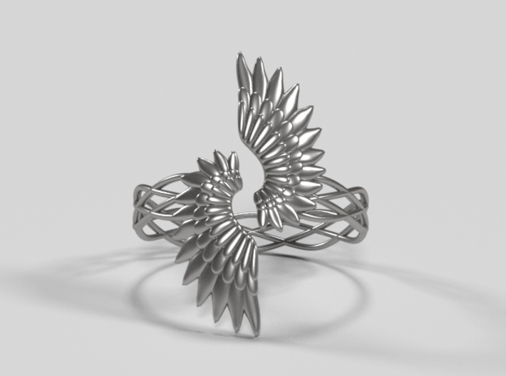 Angel Wings Ring 3d printed 