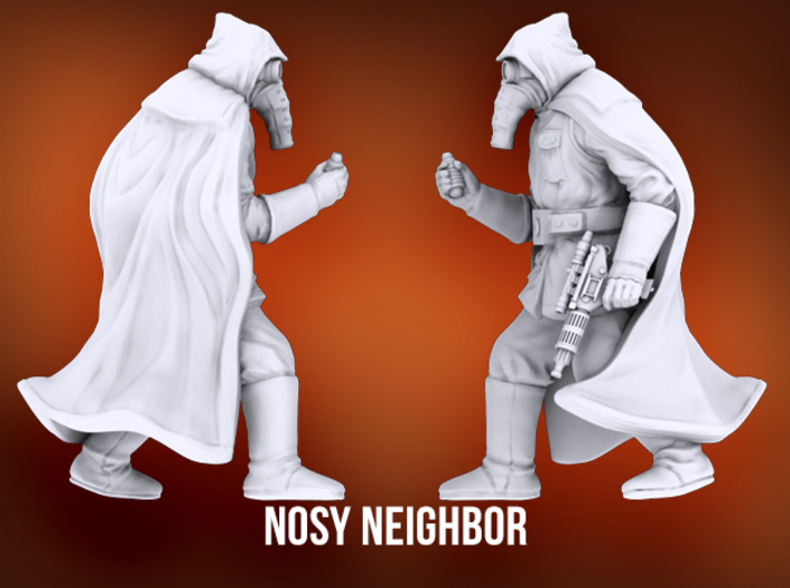 Nosy Neighbor 3d printed 