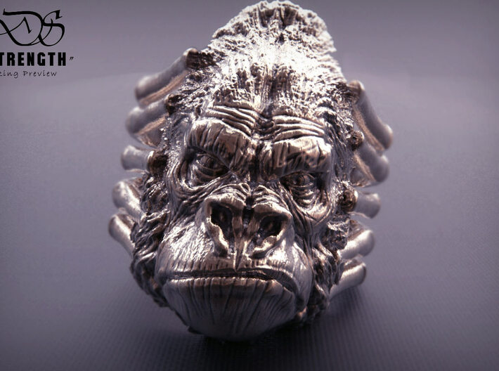 Gorilla Ring size15 3d printed