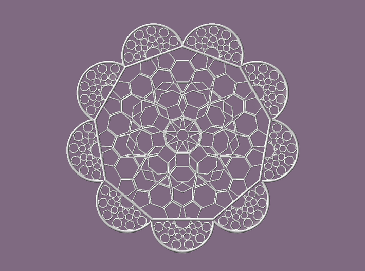 Napkin Of Polygons 3d printed Digital Image