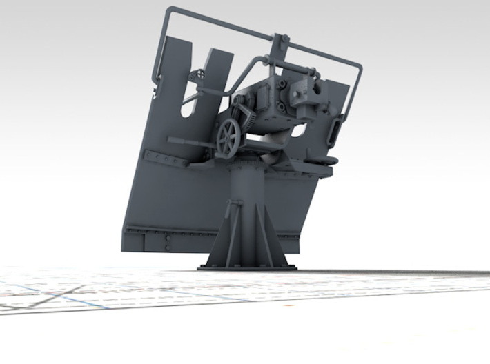 1/72 3-pdr 1.85"/40 (47 mm) MKV Mounting 3d printed 3D render showing product detail