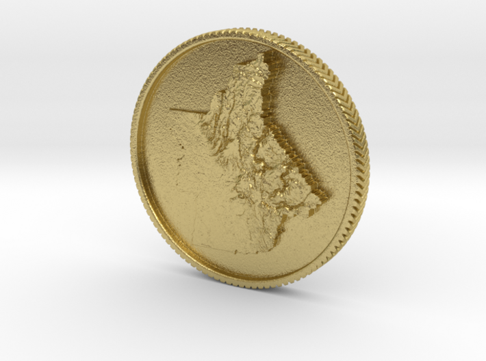 Butte Strong Coin 3d printed