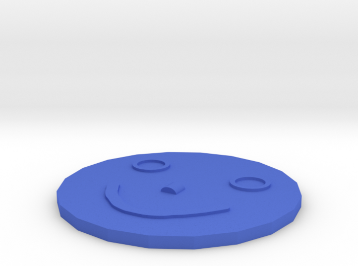 Smiley coaster 3d printed