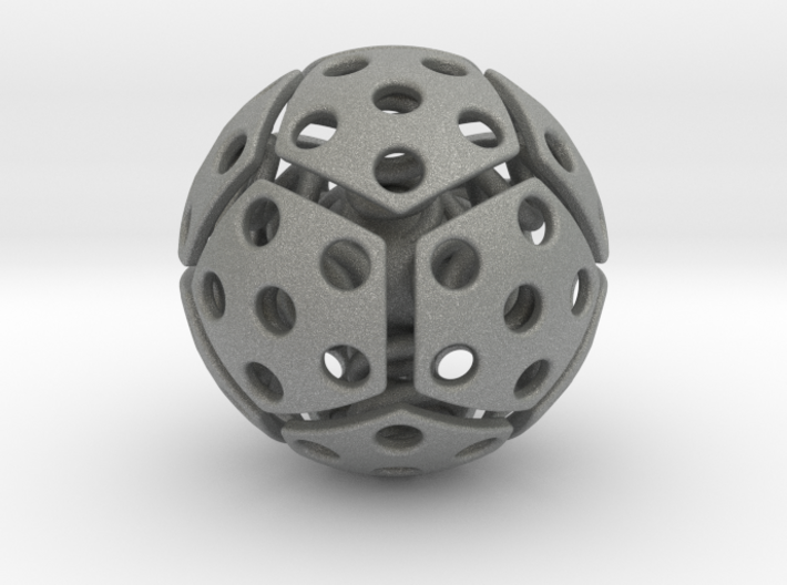bouncing cat toy ball perforated size L 3d printed