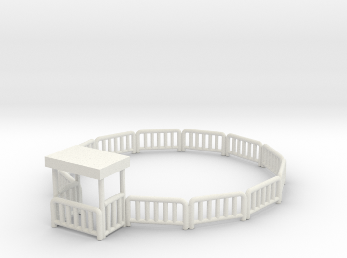 hamptonfence with old style gate 3d printed