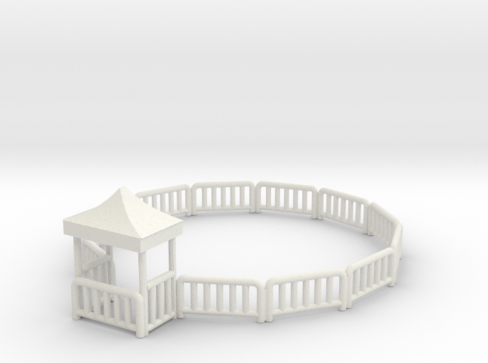 hampton fence with new style gate 3d printed