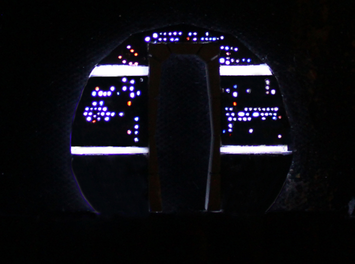 YT1300 MPC CABIN BACKWALL 3d printed Millennium Falcon back wall lighted with EL panel. 