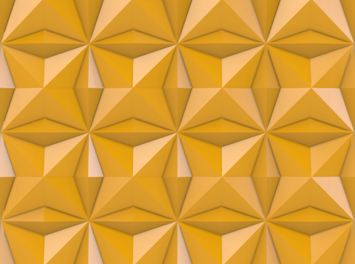 3d tile_2_B_yellow 3d printed 