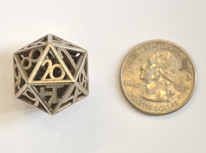 D20 Balanced - Numbers Only (Small) 3d printed 