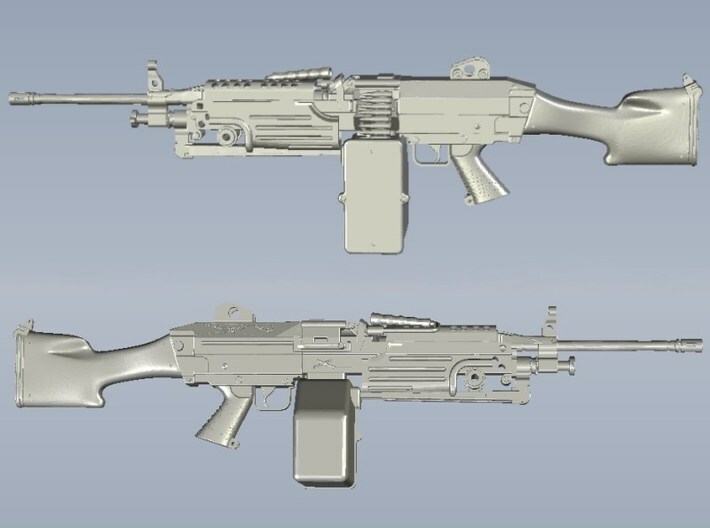 1/18 scale FN Fabrique Nationale M-249 Minimi x 1 3d printed 