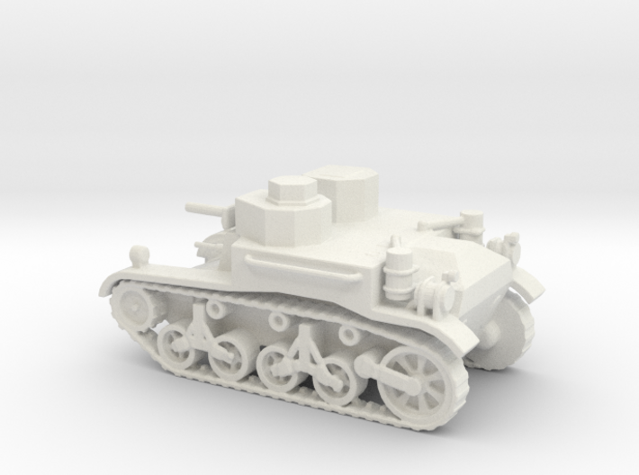 1/100 Scale M2A1 Light Tank 3d printed