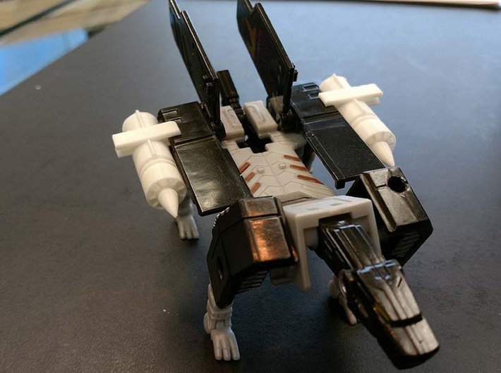 Transformers TR Ravage and Stripes Accessory 3d printed Hip missle pods