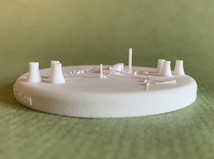 Didcot Power Station 1:15000 3d printed 