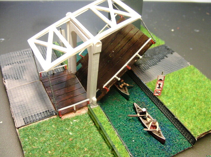 Hollandbruecke Bascule Bridge in Netherland 3d printed 