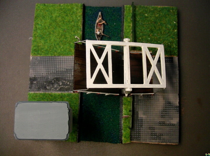 Hollandbruecke Bascule Bridge in Netherland 3d printed 