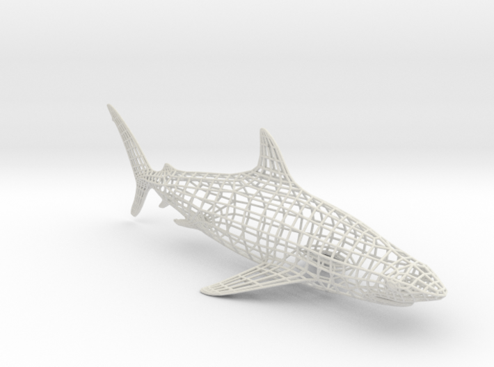 SHARK Wireframe XXL 3d printed 