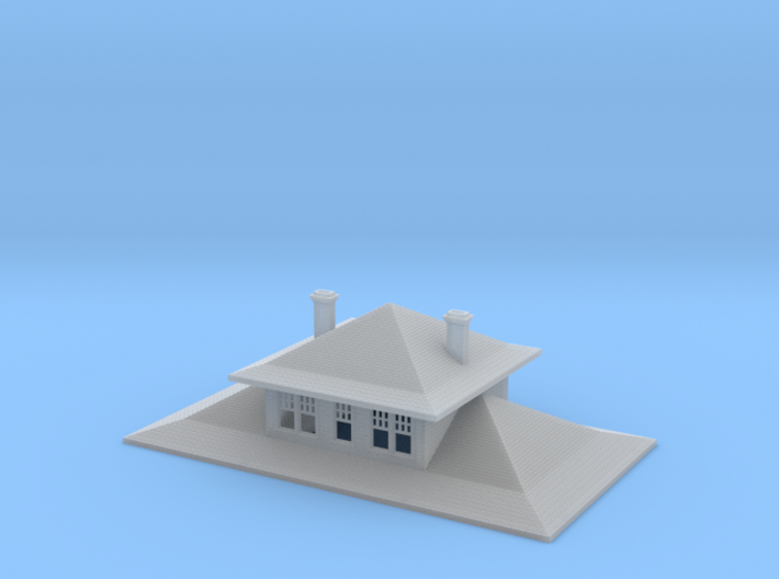 Cascade Depot Two Story Roof 3d printed
