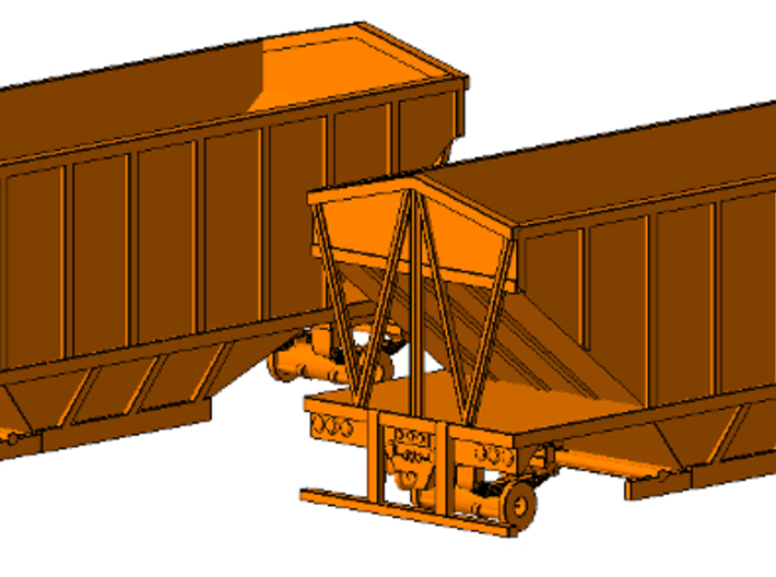 1/50th Wesco type Hopper bottom trailers 3d printed 