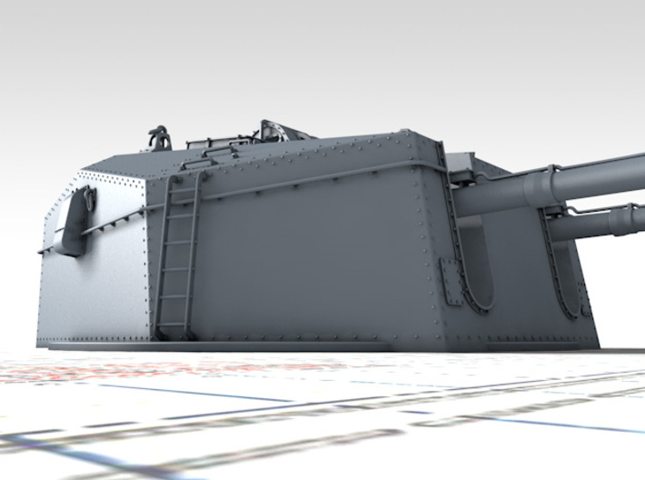 1/72 HMS Tiger Class 6"/50 (15.2cm) QF MKN5 Gun x1 3d printed 3d render showing product detail