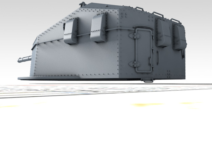 1/144 HMS Tiger Class 6"/50(15.2cm) QF MKN5 Gun x2 3d printed 3d render showing product detail