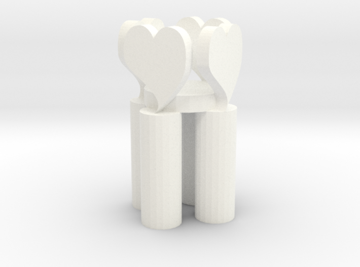 Love candlestick 3d printed
