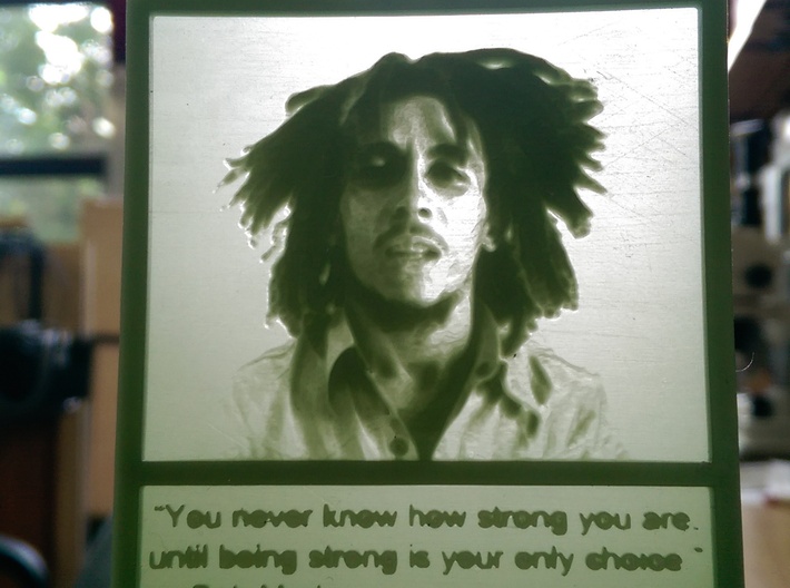 Bob Marley hanging lithophane Meme 3d printed