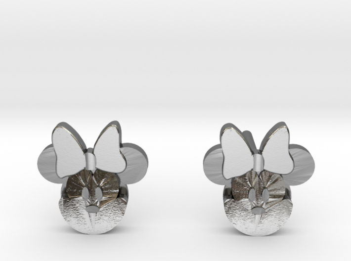 Minnie Mouse Earrings 3d printed 