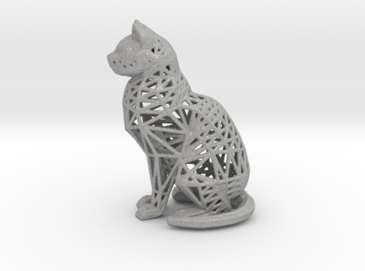 Wireframe Cat 3d printed