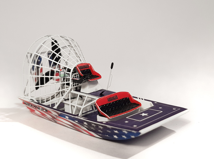 Airboat with cage in 1/87 - Part 1 3d printed Airboat "Airranger" with decals and photo-etched parts