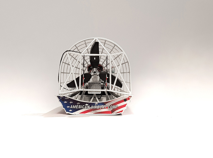 Airboat with cage in 1/87 - Part 1 3d printed Airboat "Airranger" with decals and photo-etched parts