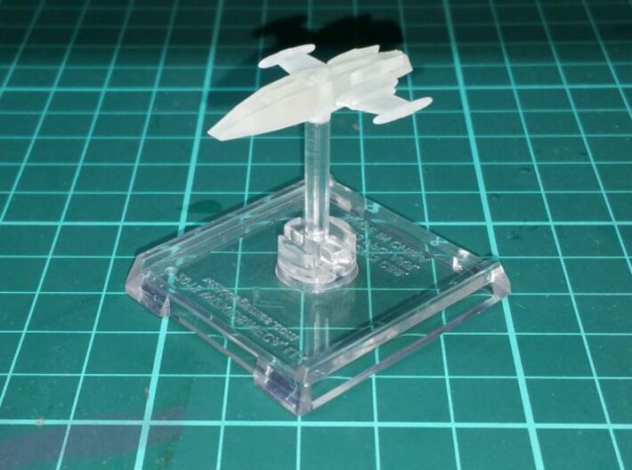 Andorian Light Cruiser 1/3788 x2 3d printed Older, less detailed Attack Wing version, Smooth Fine Detail Plastic
